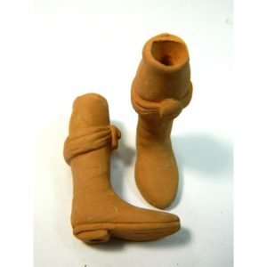 Coppia piedi in terracotta re magio per il cm 20/25