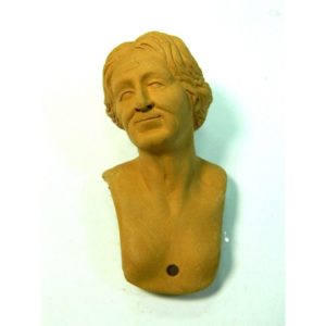 Testa in terracotta per statuine mis.cm.20/25 Popolana cod A